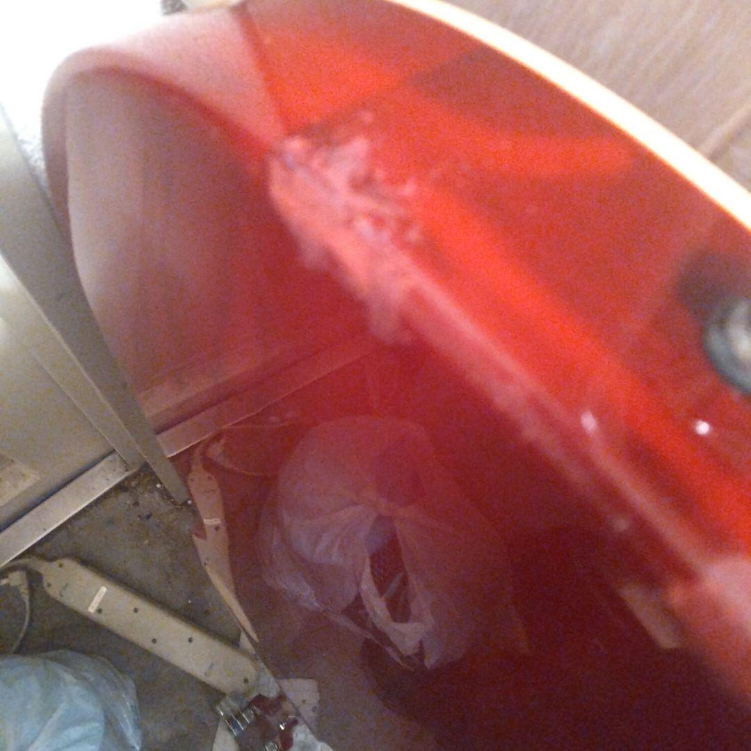 レスポールスタイル エレキギター オレンジ赤