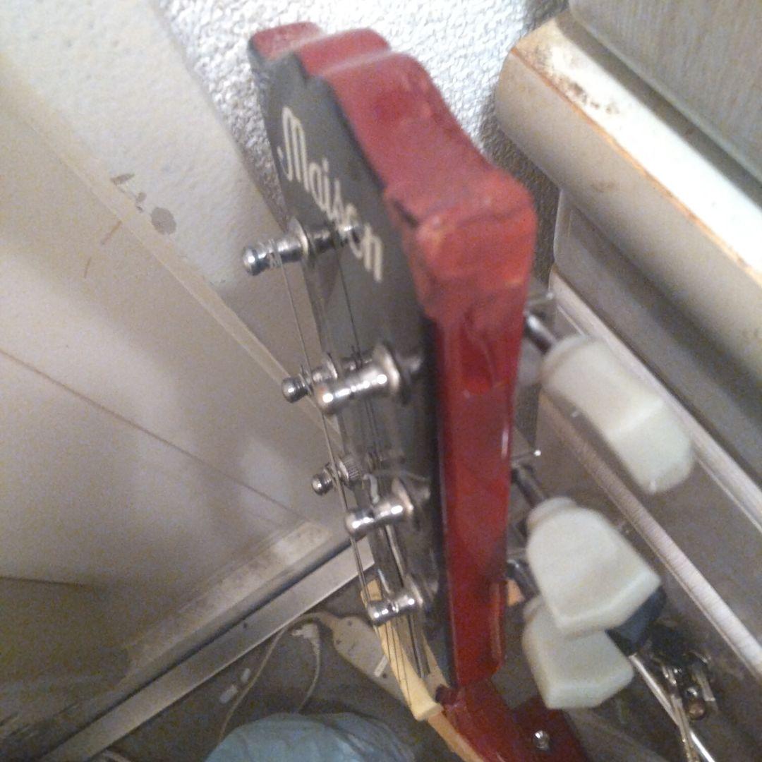 レスポールスタイル エレキギター オレンジ赤