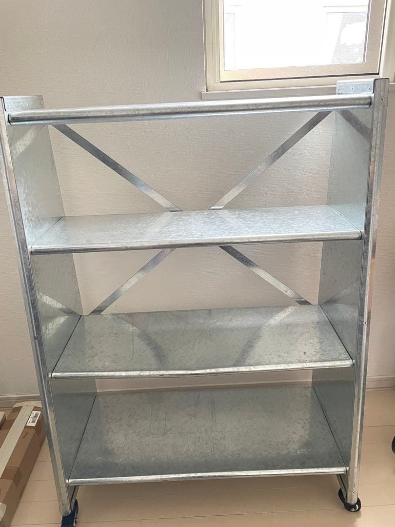 【びっくまむ】ダルトン／4 タイヤー テーパード メタル シェルフ