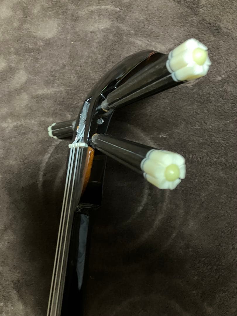 沖縄三線高級八重山黒木ウズラ➖家宝級与那城型本皮一枚張りスンチ塗り期間限定出品