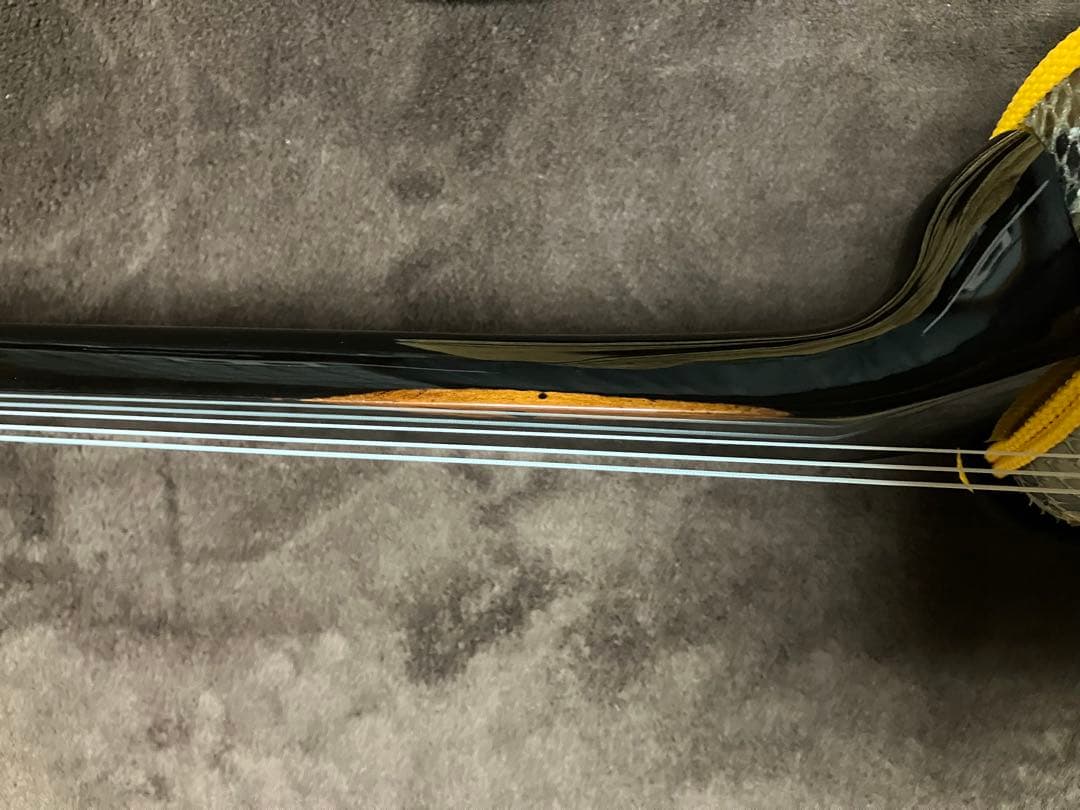 沖縄三線高級八重山黒木ウズラ➖家宝級与那城型本皮一枚張りスンチ塗り期間限定出品