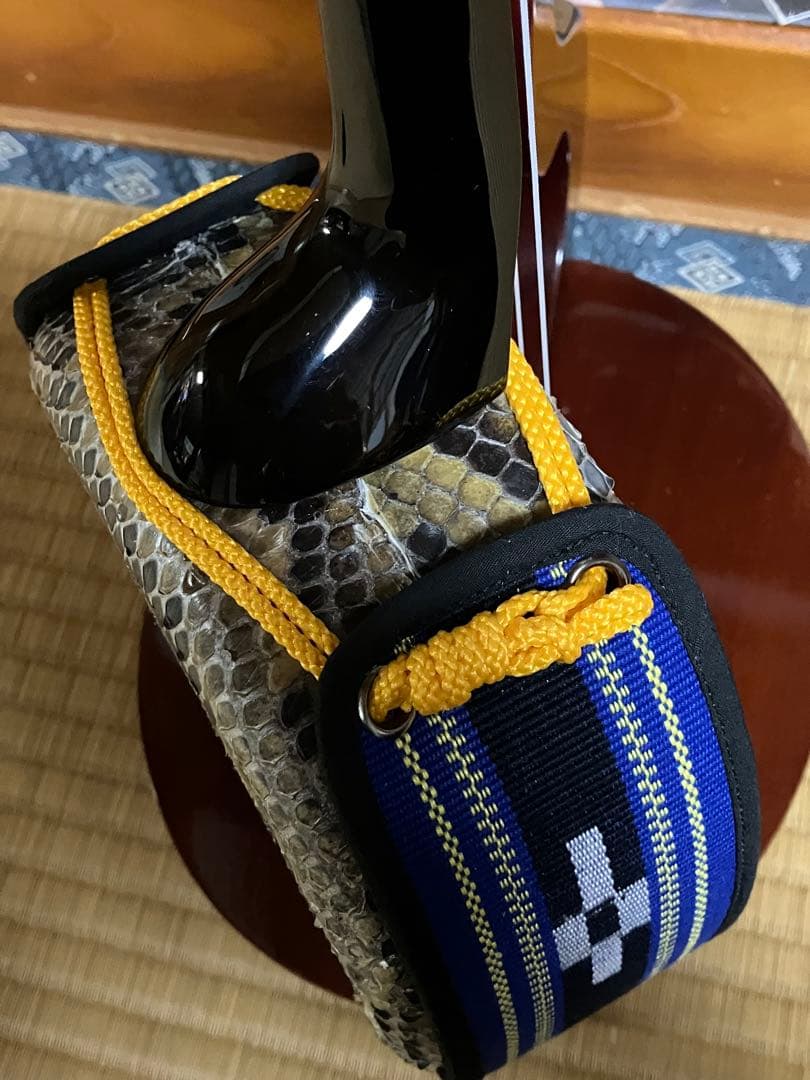 沖縄三線高級八重山黒木ウズラ➖家宝級与那城型本皮一枚張りスンチ塗り期間限定出品