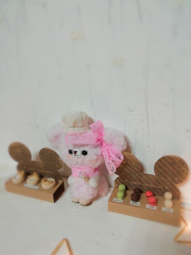 編みぐるみ◎ねずみの店員さん◎ミニチュアスイーツ