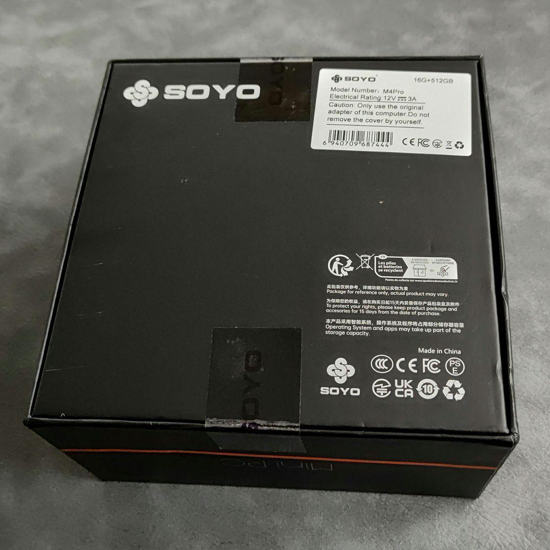 【新品】SOYO M4 Pro ミニPC 16GB+512GB WiFi6