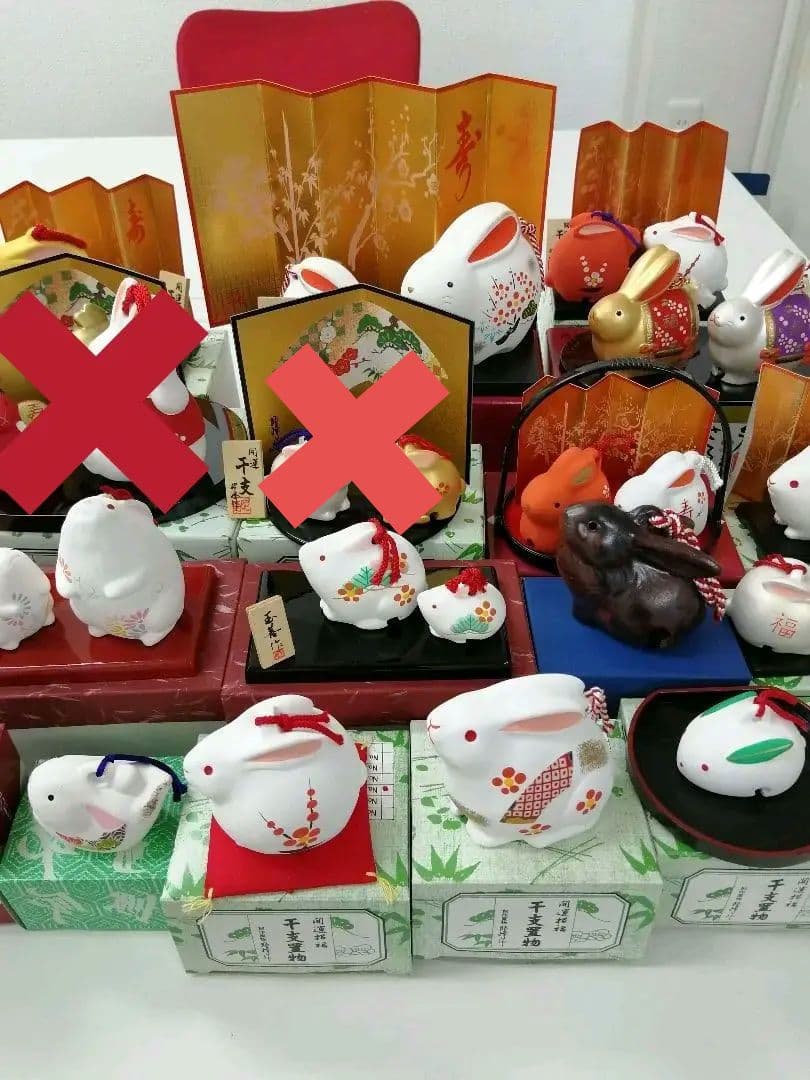 土鈴　干支/十二支（卯/う/うさぎ ）19セット　置物