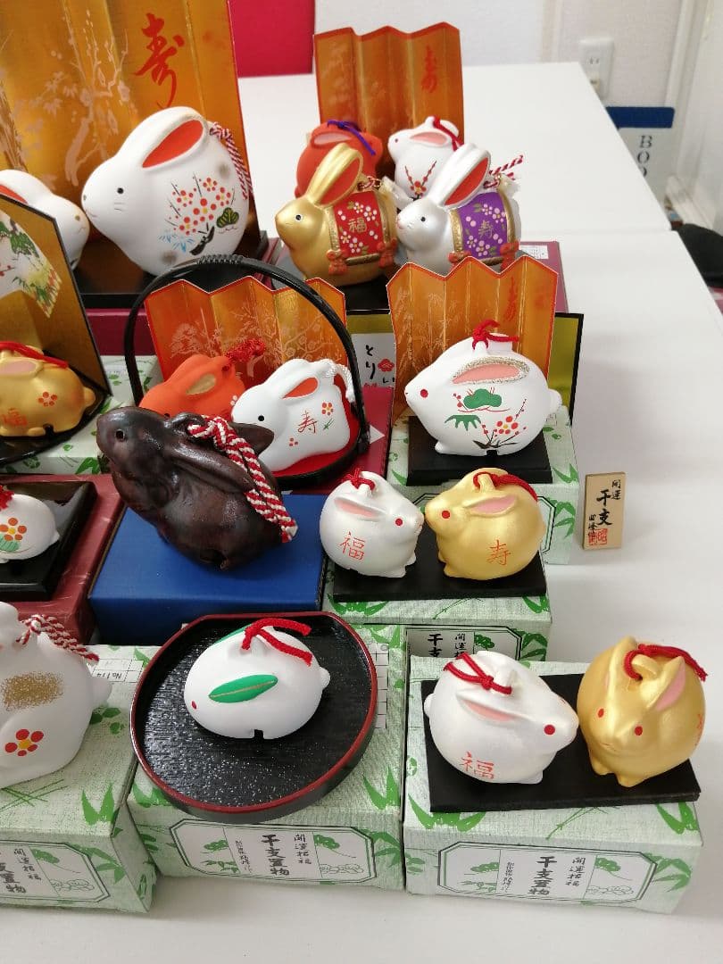 土鈴　干支/十二支（卯/う/うさぎ ）19セット　置物