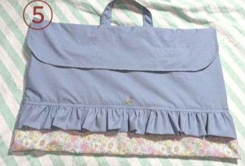 フリル付きバッグ 青・ピンク 2色セット