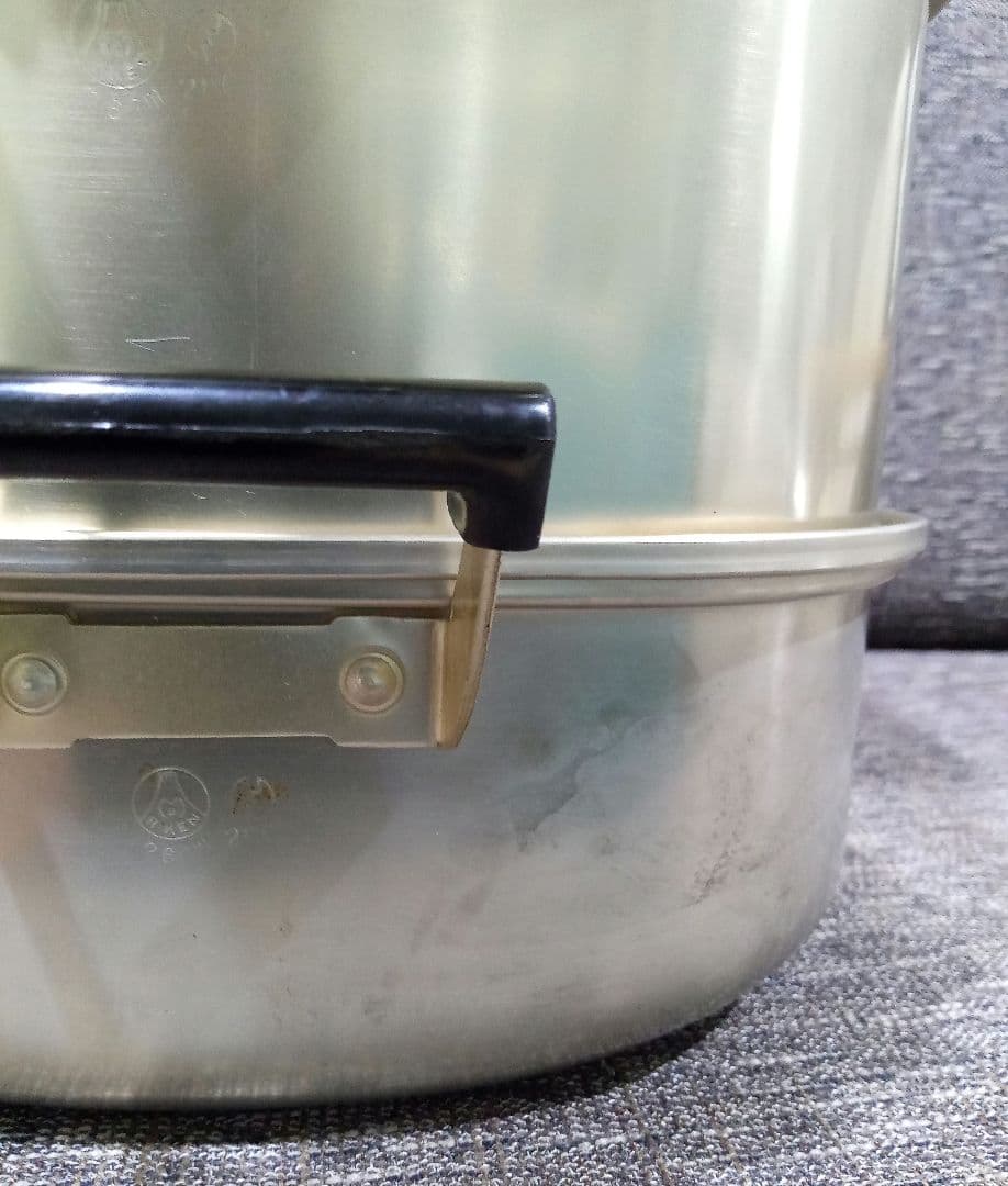 リケン　アルミ三段蒸し器　蒸し鍋　せいろ　アルミ蒸し器　アルミ鍋　セイロ