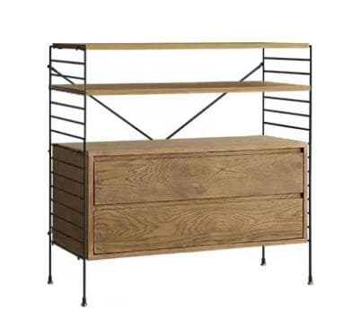 【定価約6万円】リセノ R.U.S 通常 キャビネット ブラック×ミッドブラウン