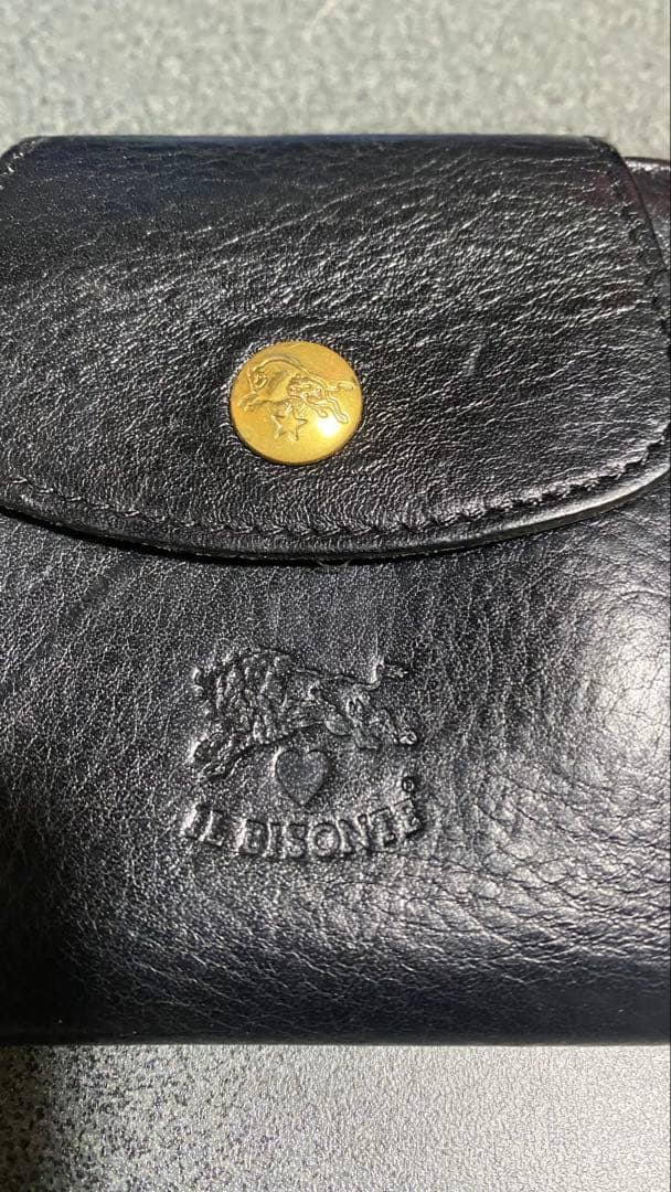 IL BISONTE 黒 レザー 財布