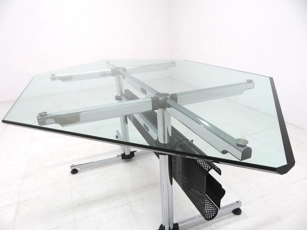 展示品　USMハラー　キトス　ガラス　ダイニングテーブル　デスク　パソコンデスク
