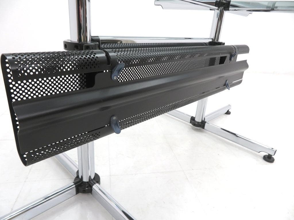 展示品　USMハラー　キトス　ガラス　ダイニングテーブル　デスク　パソコンデスク