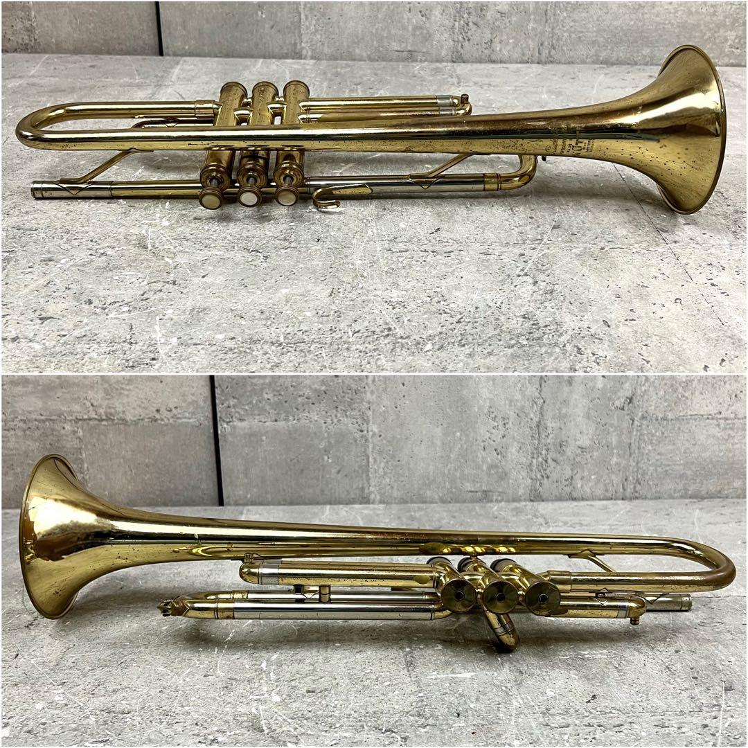 HUTTL トランペット ドイツ製 管楽器 ゴールドラッカー マウスピース付き