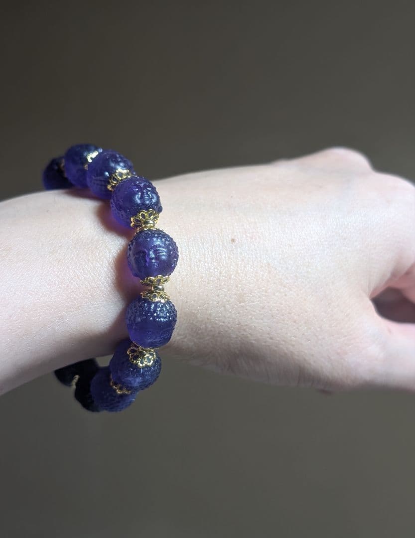 高品質個性派御守り大仏様アメジストデザブレ