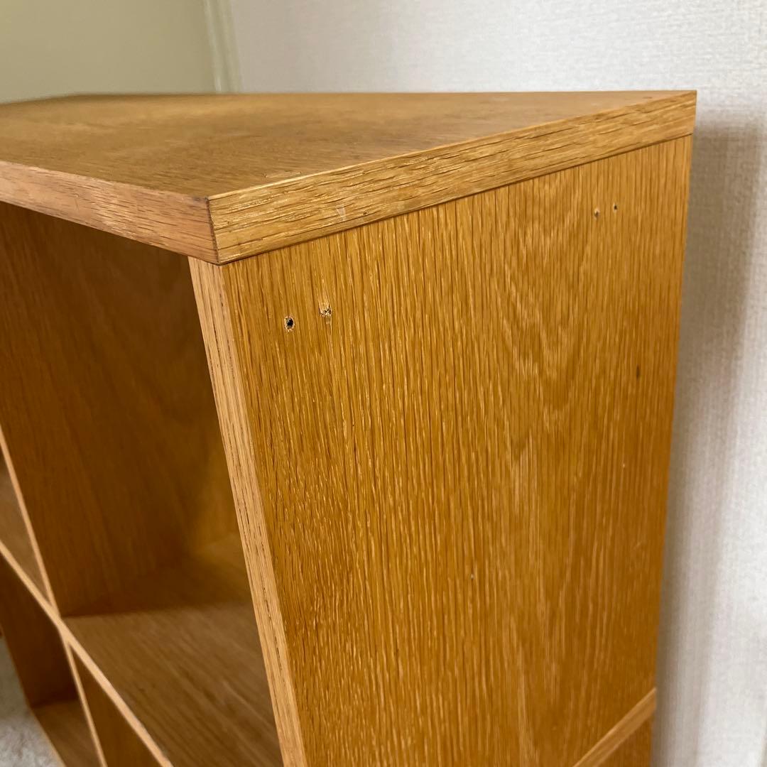まーちゃん無印良品　スタッキングシェルフ　2×2 オーク