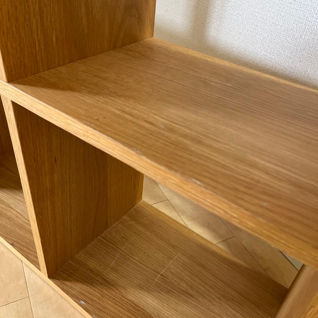 まーちゃん無印良品　スタッキングシェルフ　2×2 オーク