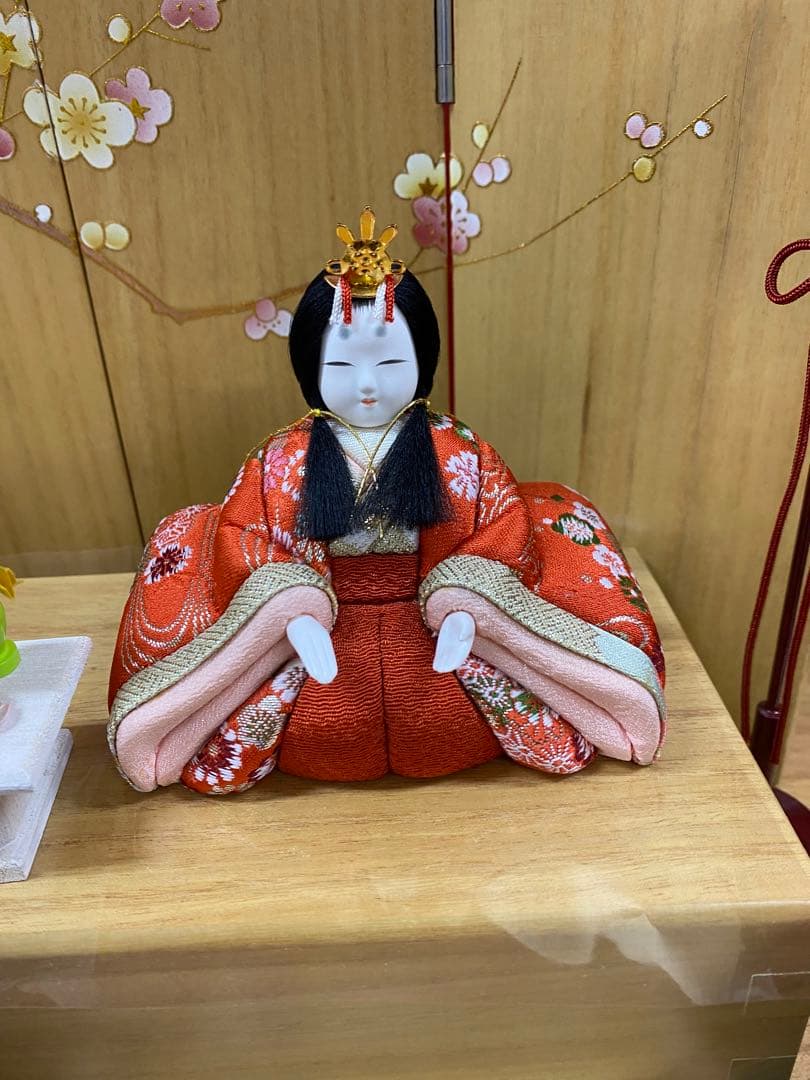 雛人形　木村一秀作　江戸木目込人形　十人飾り三段セット・アウトレット商品
