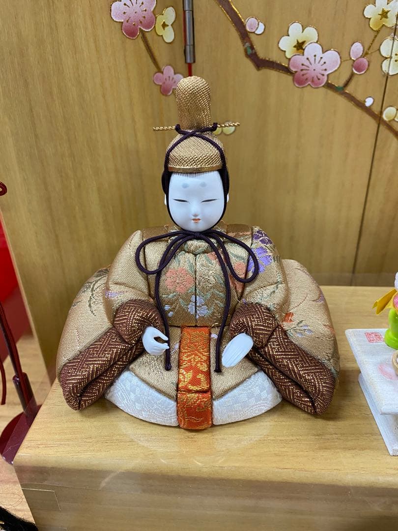 雛人形　木村一秀作　江戸木目込人形　十人飾り三段セット・アウトレット商品