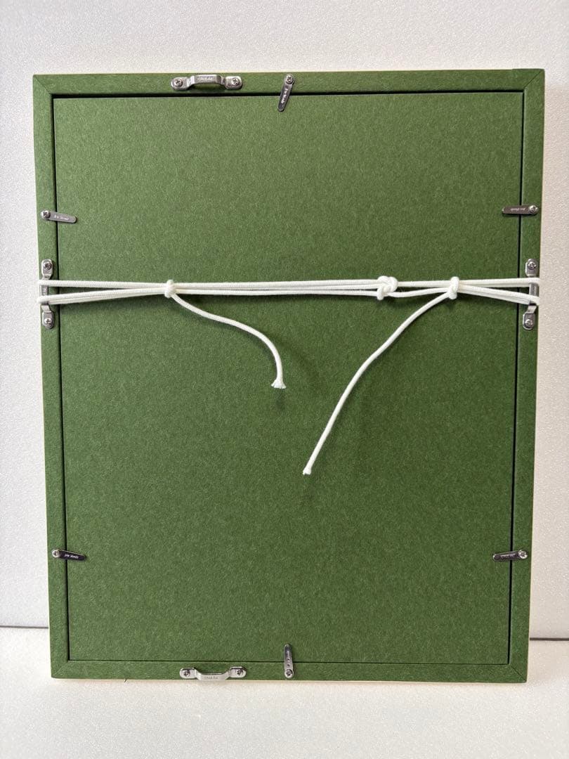 【新品額縁】元永定正「きみどりふたつ」1981年 シルクスクリーン 直筆サイン入