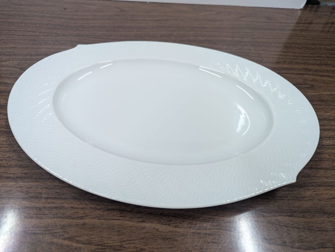 マイセン　MEISSEN　波の戯れ　オーバル　プレート　35センチ