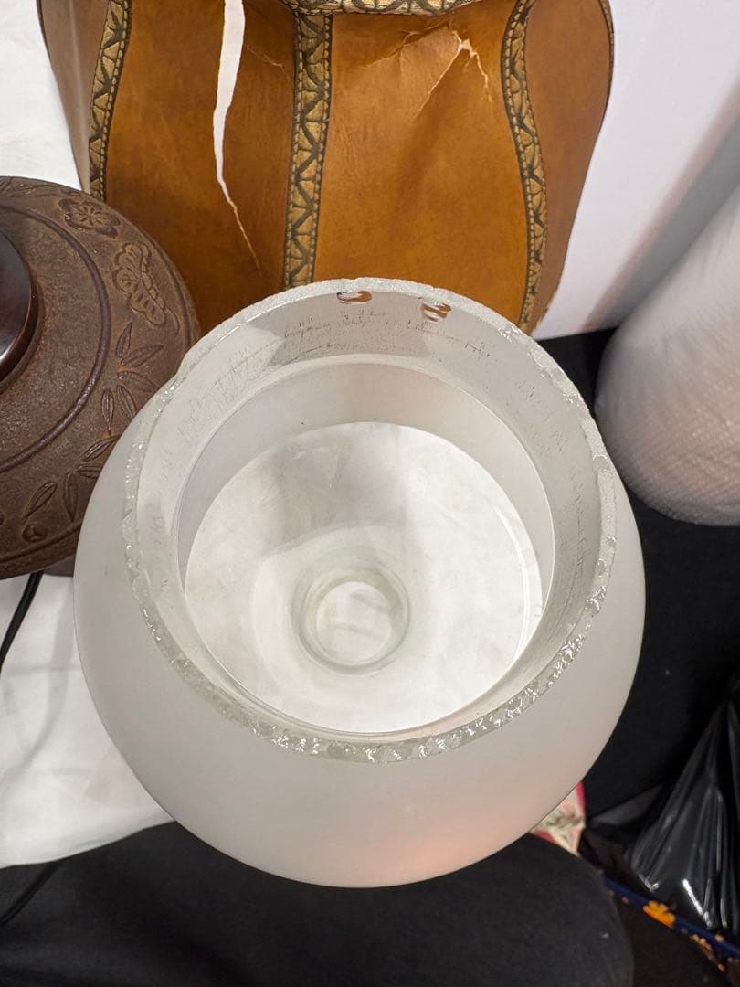 【昭和レトロ】【アンティーク】オイルランプ型電気スタンド✨ガハハ本舗お宝雑貨市✨