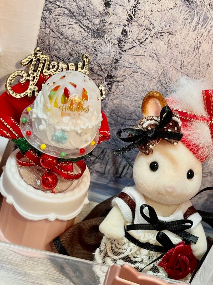 クリスマスケーキフルーツinドームワールドホールケーキ