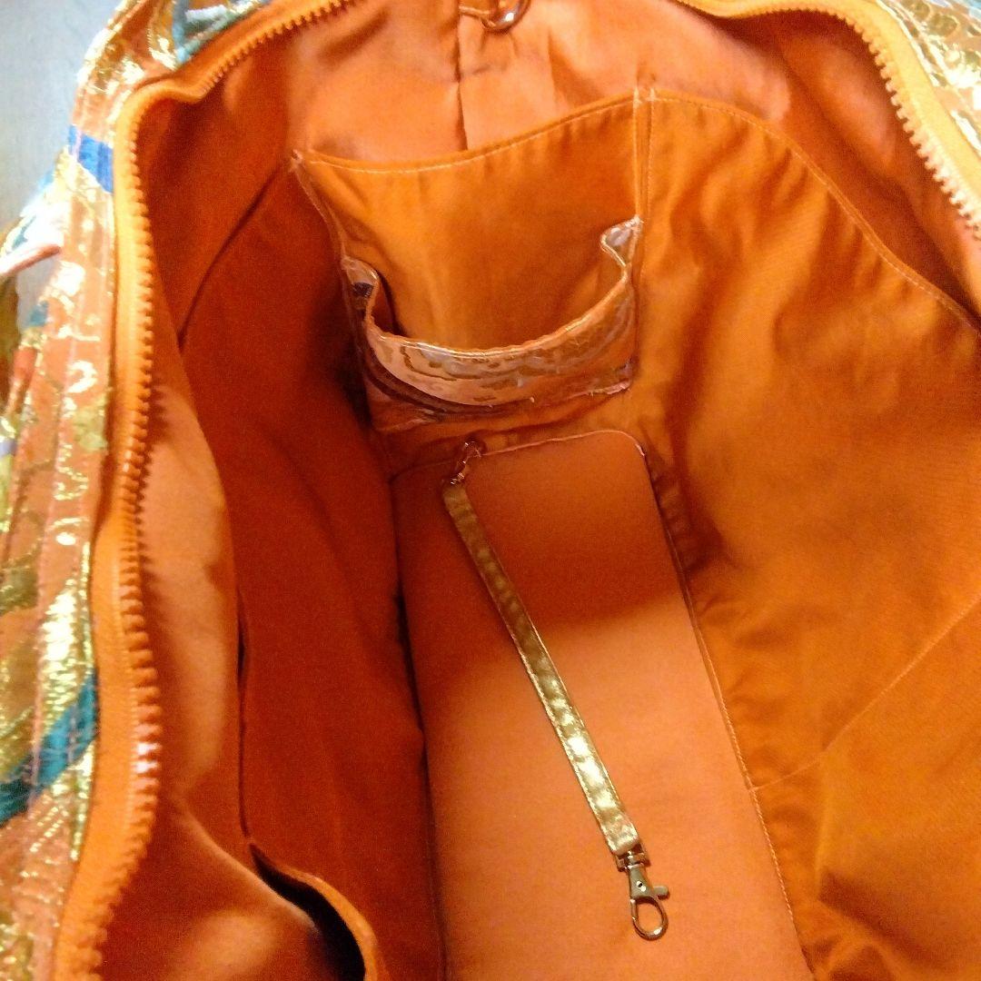 ぴんくすぱいだー様オーダー専用ページ 大型ファスナートートバッグ正絹袋帯リメイク