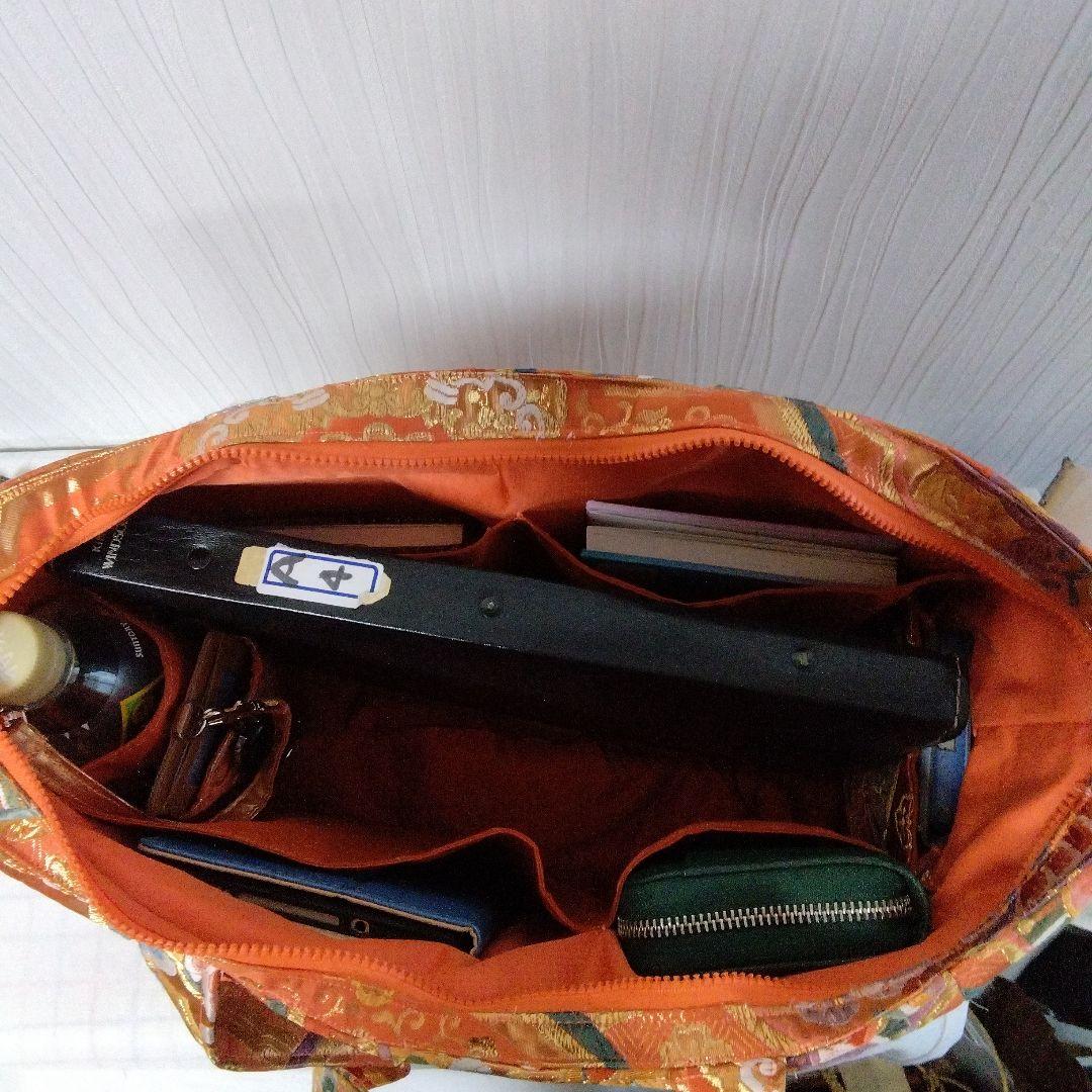 ぴんくすぱいだー様オーダー専用ページ 大型ファスナートートバッグ正絹袋帯リメイク