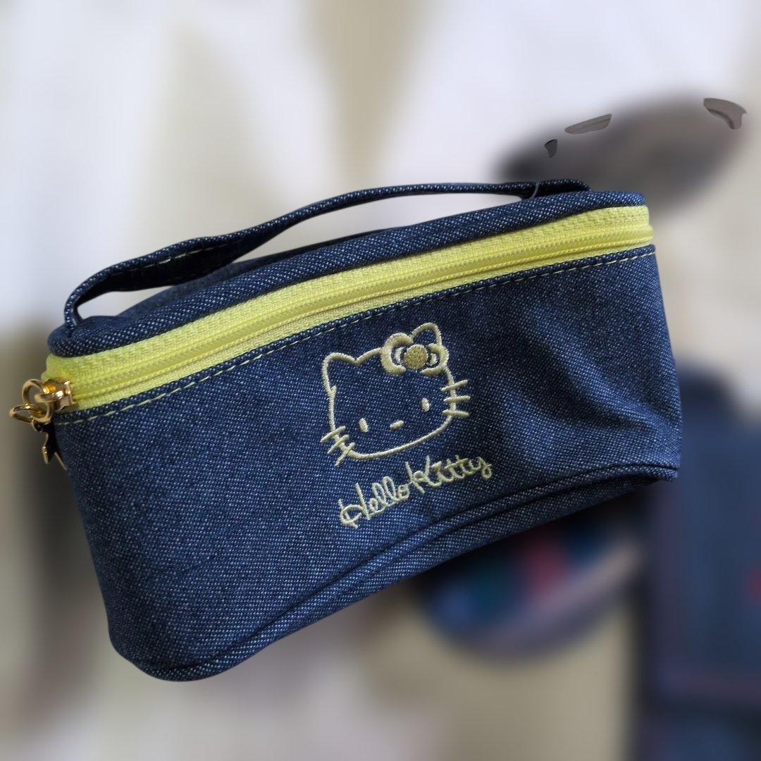 1997年新品 ハローキティ デニムポーチ ショルダーバッグセット スマホケース