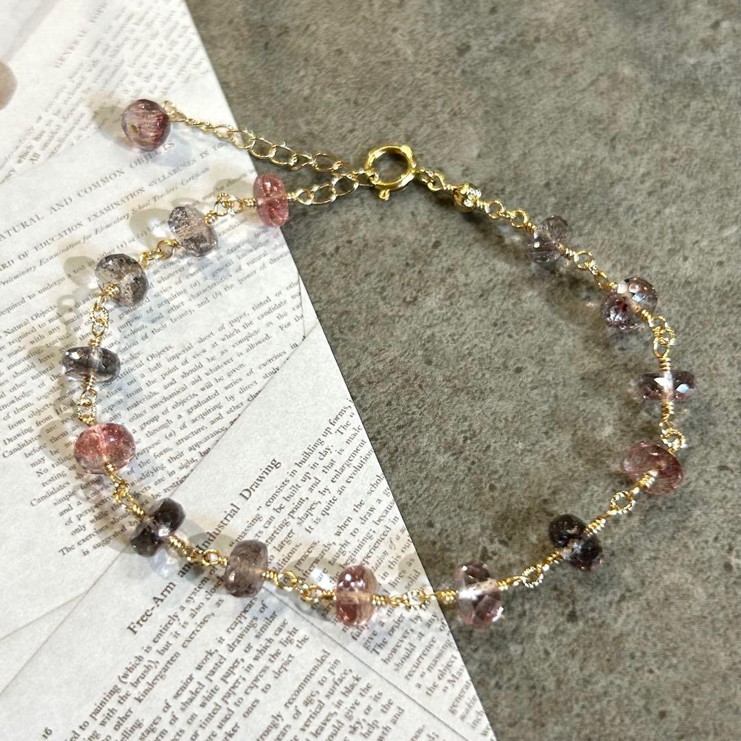 専用✳︎カービングスモーキークォーツ他　14kgf　天然石ピアス/イヤリング