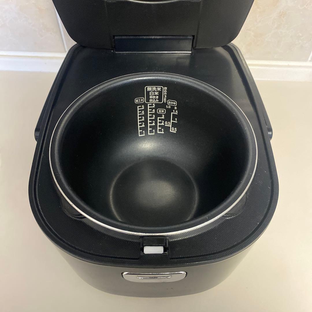 【美品】IRIS OHYAMA IH炊飯器 黒　RC-IK50-B