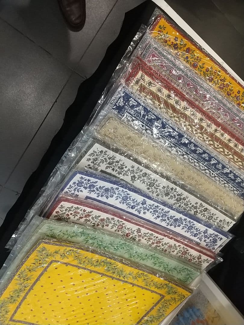 南仏プロバンスプリントテーブルクロス「トラディションイエロー」250✕150