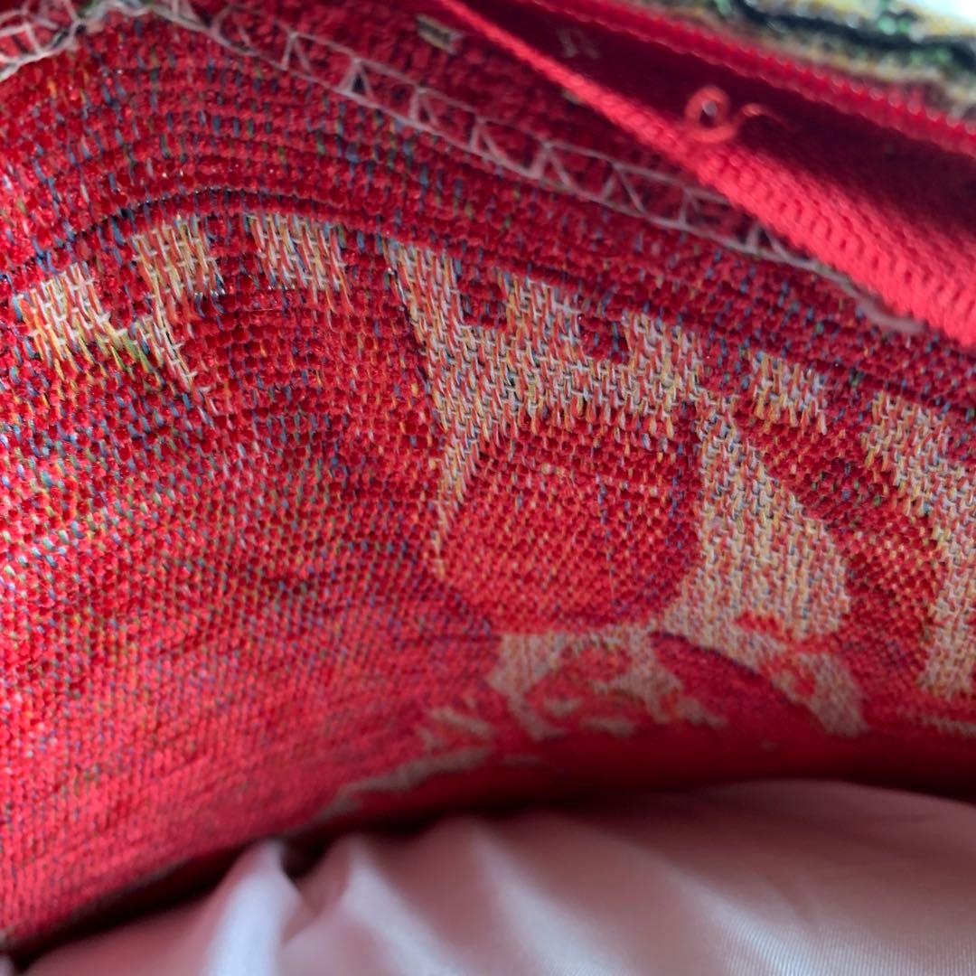 花柄クッション 3つセット バラ フラワー 赤 大きめ