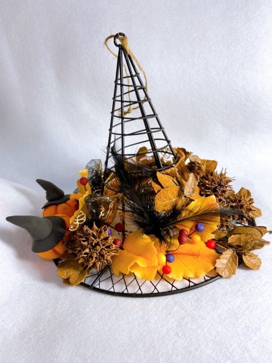 ハンドメイド ハロウィン魔女の帽子