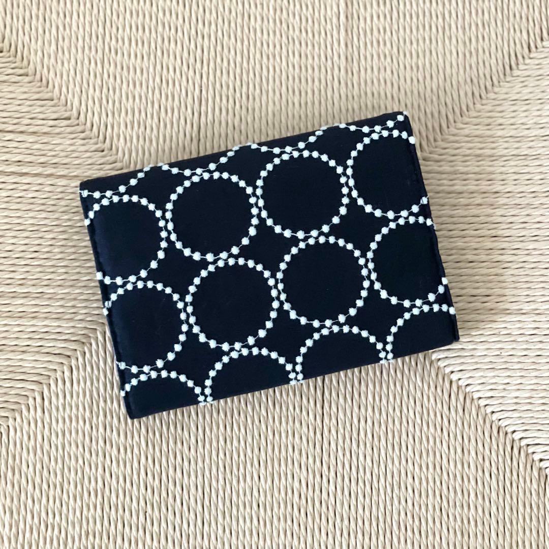 ⚮̈ミナペルホネン　tambourine navy マルチケース　通帳入れ