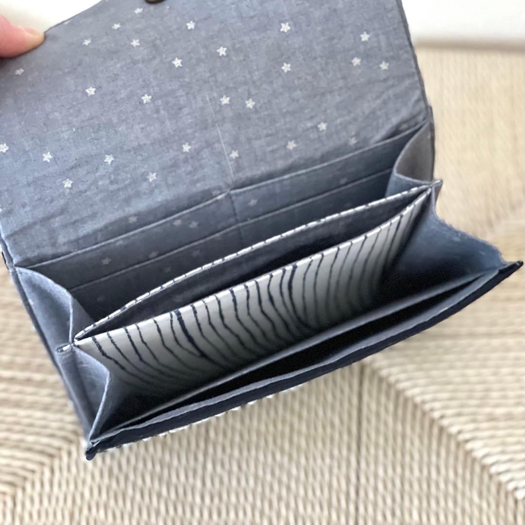 ⚮̈ミナペルホネン　tambourine navy マルチケース　通帳入れ