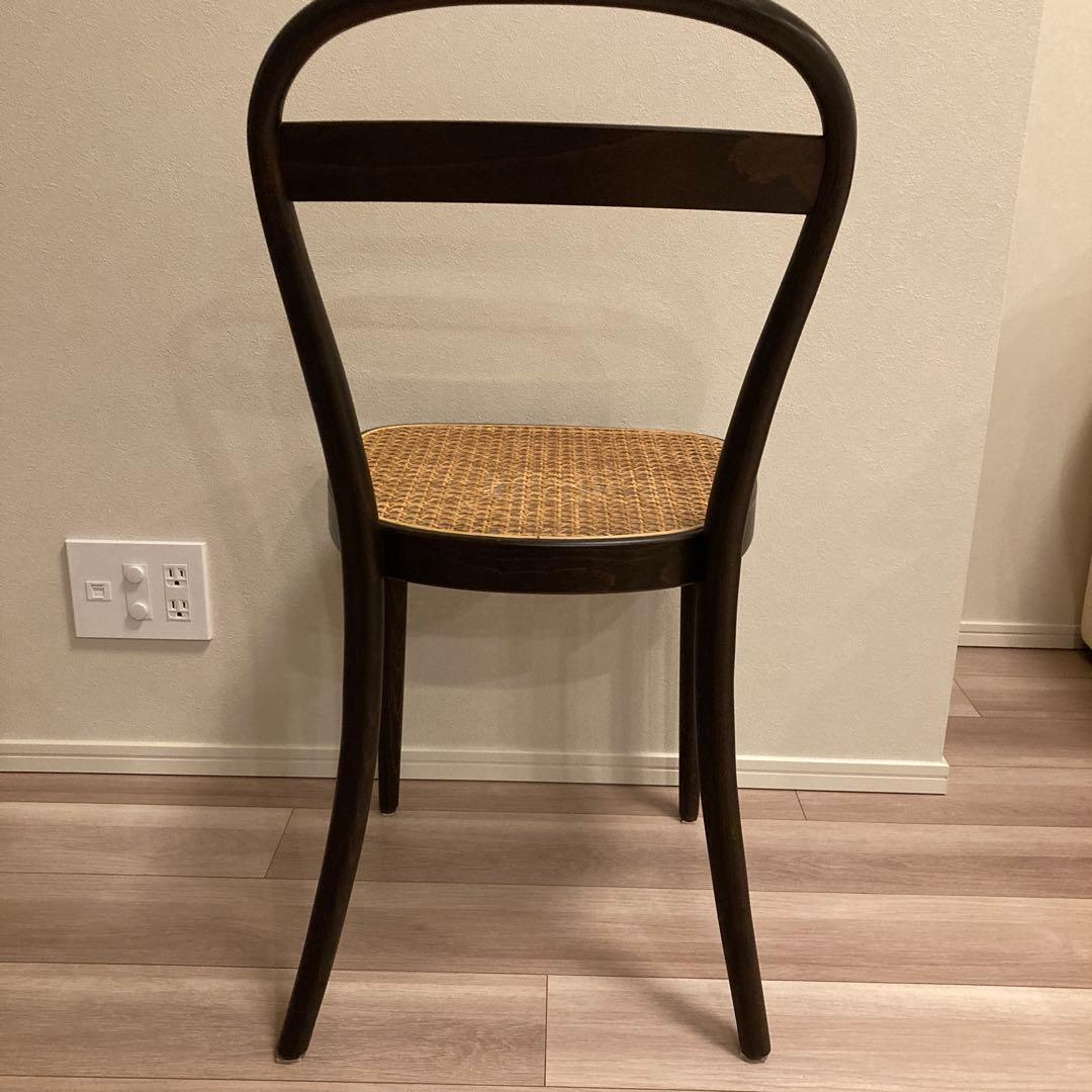 無印良品　THONET曲げ木チェア藤　ラタン　ブラウン
