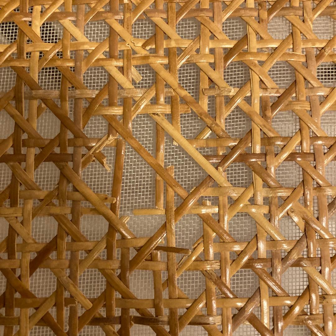 無印良品　THONET曲げ木チェア藤　ラタン　ブラウン