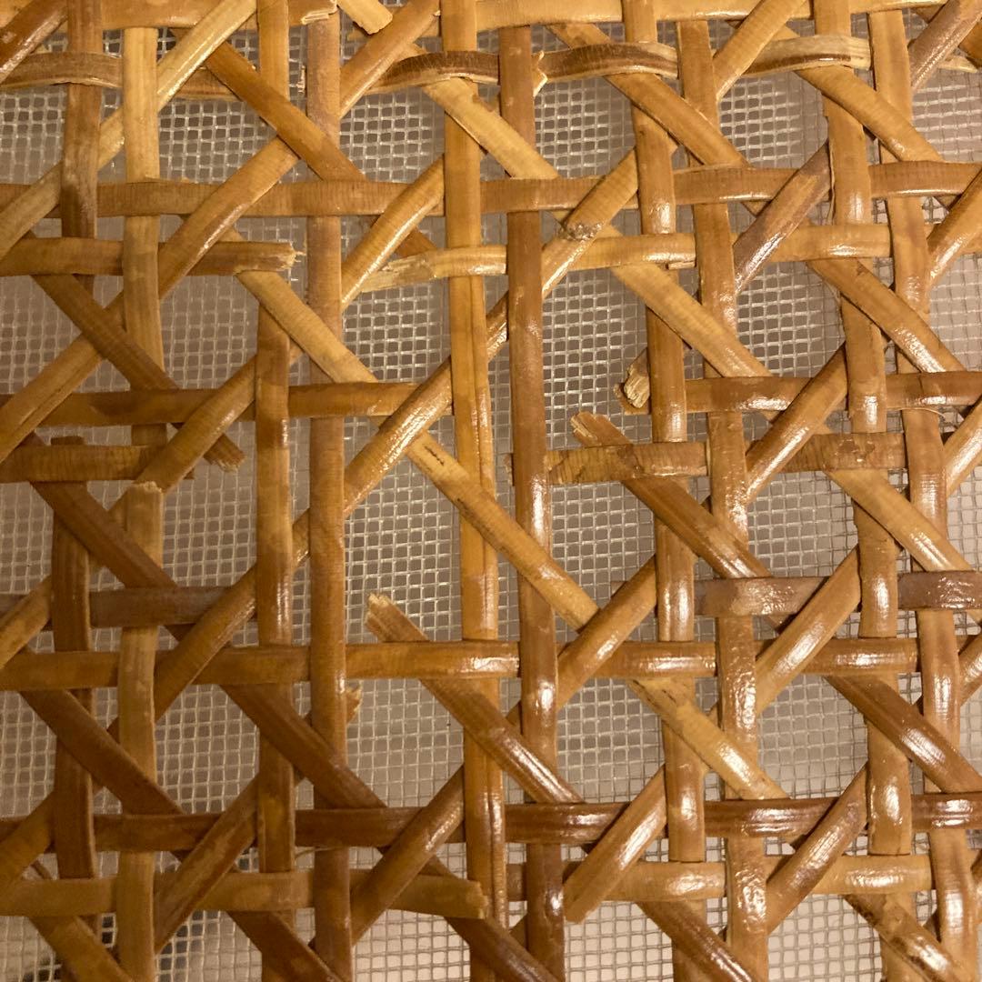 無印良品　THONET曲げ木チェア藤　ラタン　ブラウン