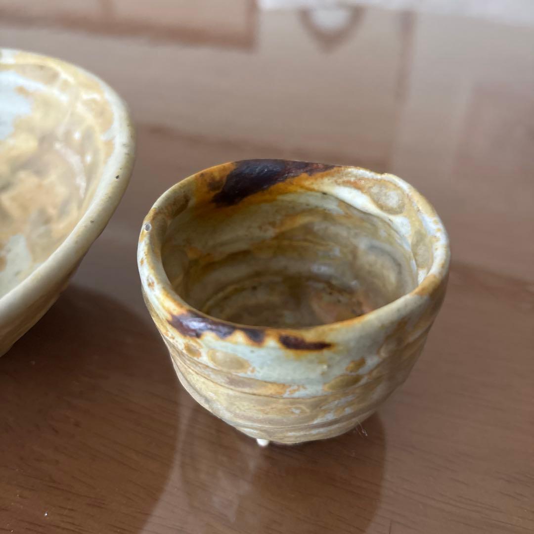 鳴海要　作　陶芸　器おちょこセット