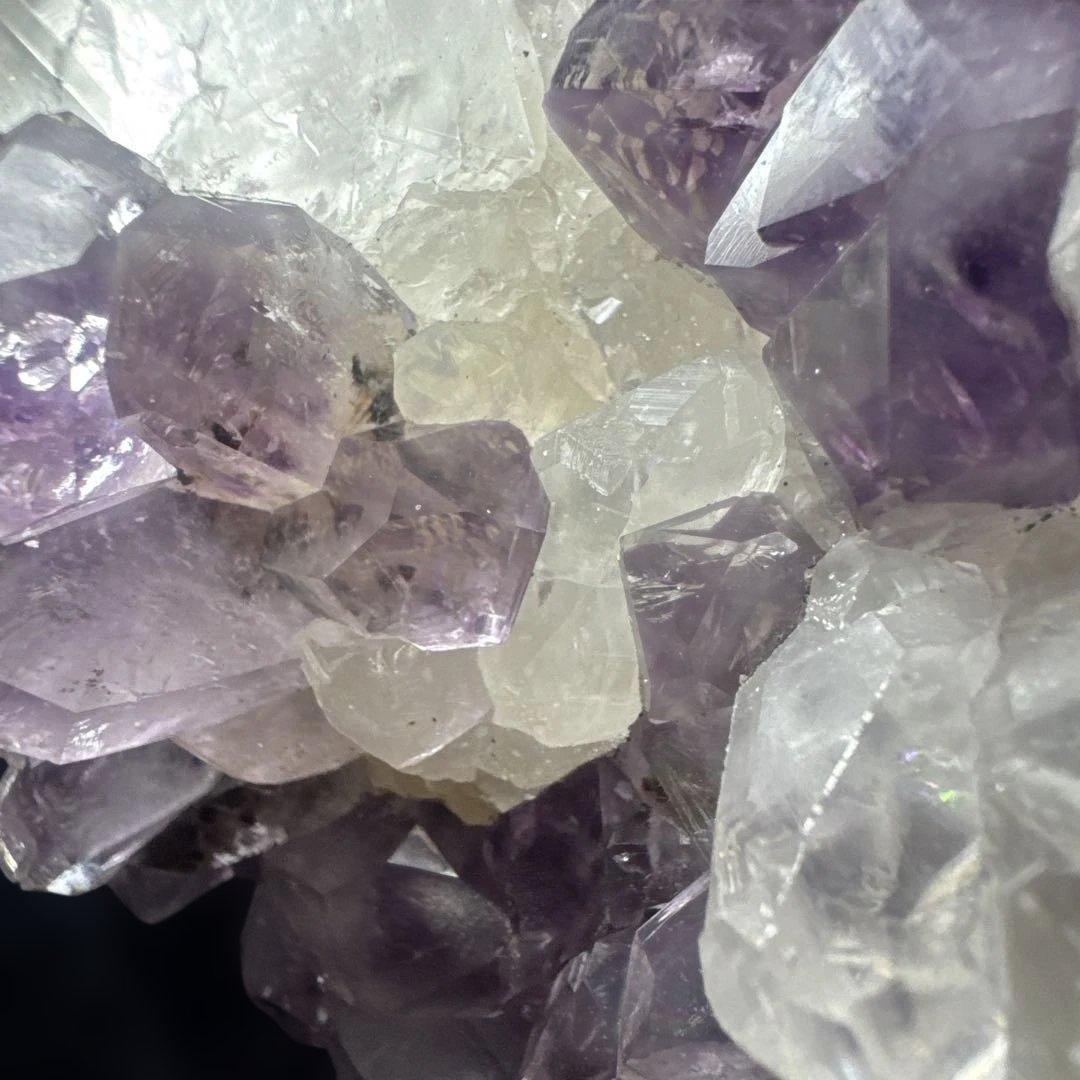 【コレクション】希少 ブラジル産 共生アメジスト 水晶 原石 台座付