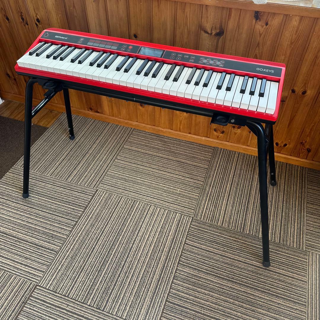 純正スタンド付　Roland GO:KEY キーボード　GO-61K