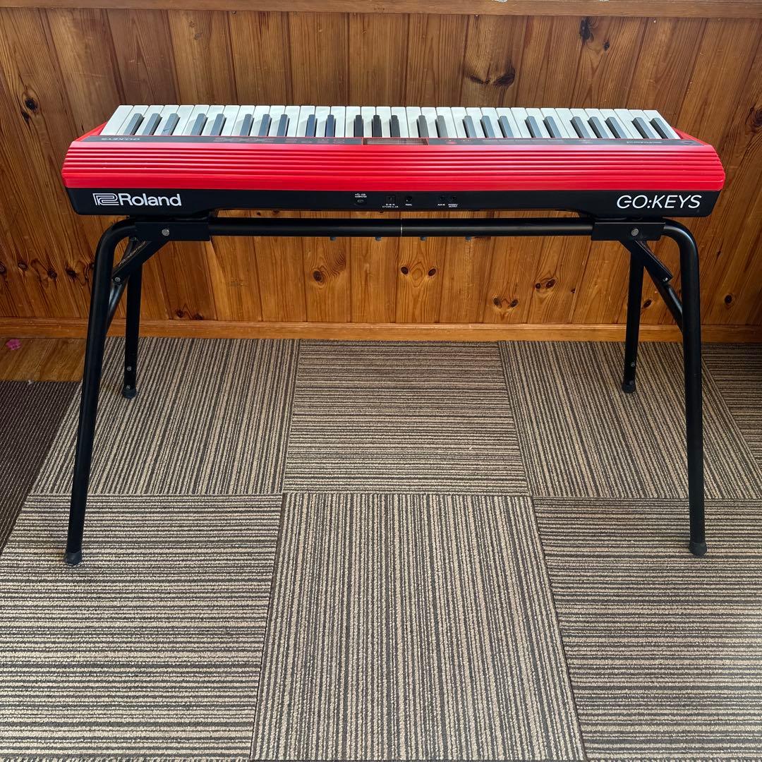 純正スタンド付　Roland GO:KEY キーボード　GO-61K