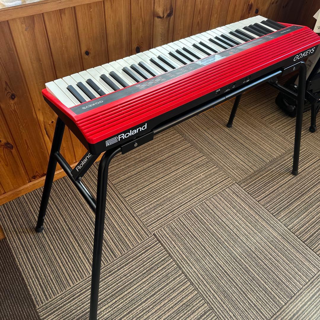 純正スタンド付　Roland GO:KEY キーボード　GO-61K