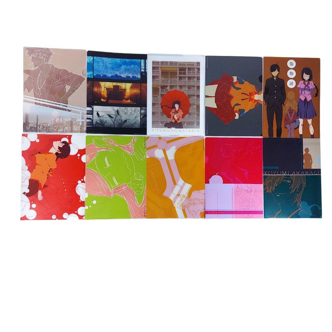 【良品】アニメ 物語シリーズ キャラクターグッズ クリアファイル セット売り