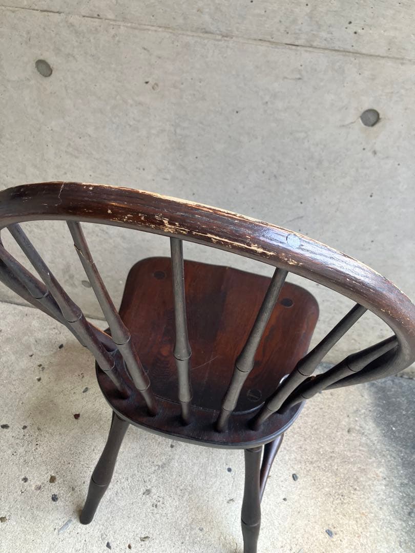 ジャンク品　松本民芸家具　リーチ型　チェア　椅子　１人掛