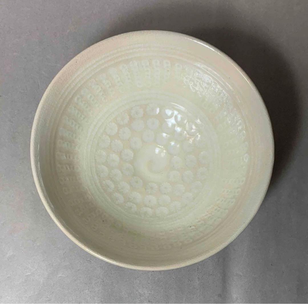 茶道具　三嶋刷毛目茶碗　浅見五郎助　(6代　祥瑞五郎助)