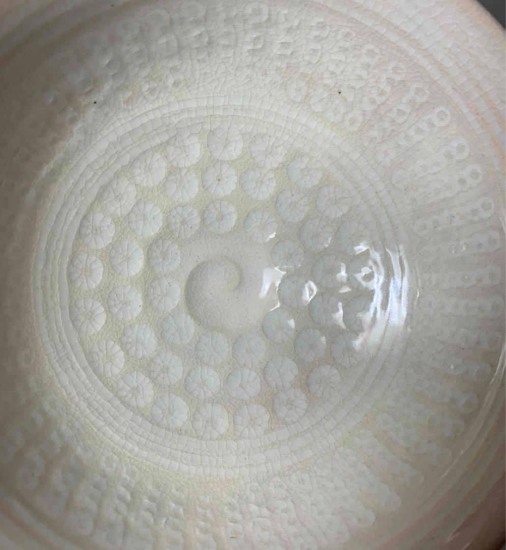 茶道具　三嶋刷毛目茶碗　浅見五郎助　(6代　祥瑞五郎助)