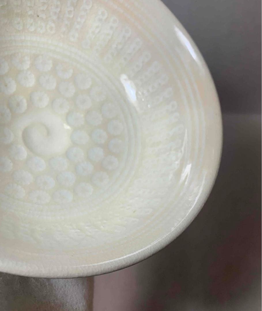 茶道具　三嶋刷毛目茶碗　浅見五郎助　(6代　祥瑞五郎助)