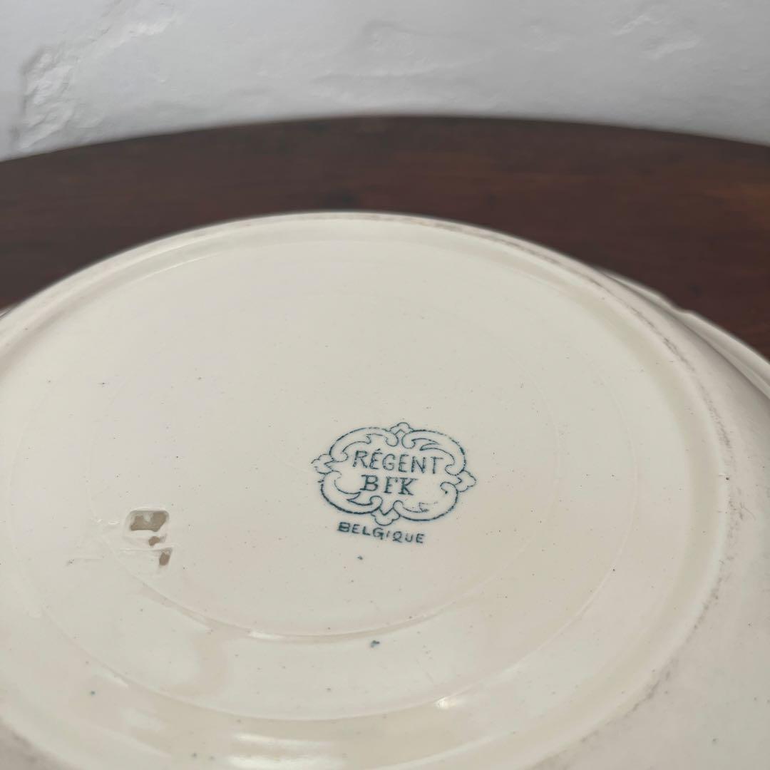ベルギーアンティーク食器　BFK 大皿
